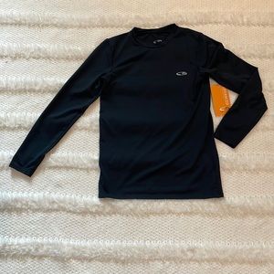 C9 by Champion Mark base layer thermal athletic shirt black stretch boys size M